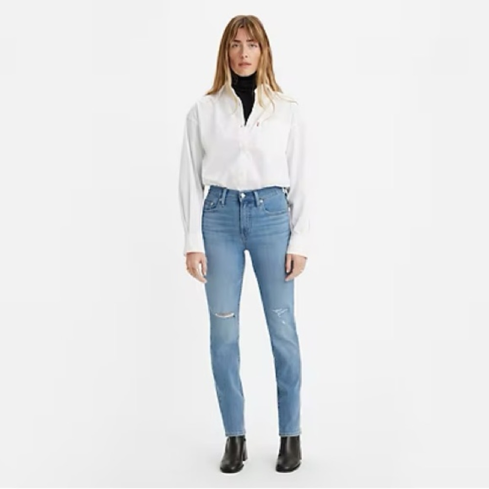 LEVIS 724 High Rise Straight Jeans